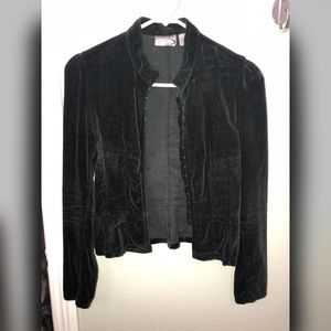Faux Velvet Jacket